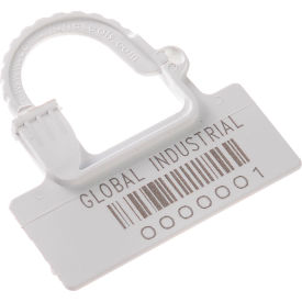 GoVets™ One Piece Padlock Seal White 100/Pack 484WH670