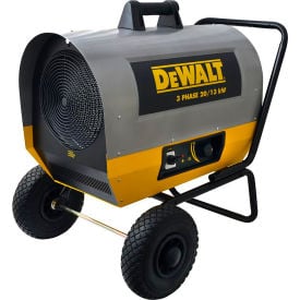 DeWALT® Portable Forced Air Electric Heater W/ Adjustable Thermostat 240V 3 Phase 20000 Watt DXH2003TS