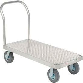 Magliner® Aluminum Platform Truck with Diamond Deck 48 x 24 1200 Lb. Cap. 463T585