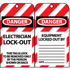 Lockout Tags - Electrician Lock-Out LOTAG16