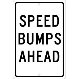 Aluminum Sign - Speed Bump Ahead - .063