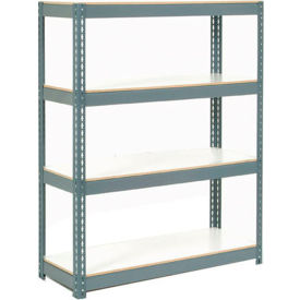 GoVets 4 Shelf Extra Heavy Duty Boltless Shelving Starter 48