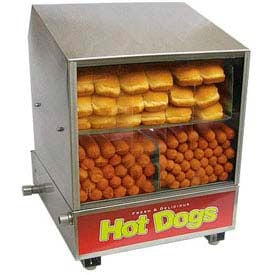 Benchmark USA 60048 Dog Pound Hotdog Steamer/Merchandiser 164 Hot Dogs/36 Buns 120V 60048