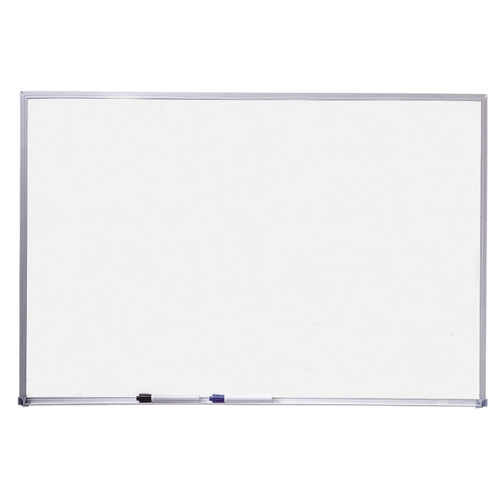 Quartet Standard Non-Magnetic Melamine Dry-Erase Whiteboard, 36in x 48in, Aluminum Frame With Silver Finish MPN:85357