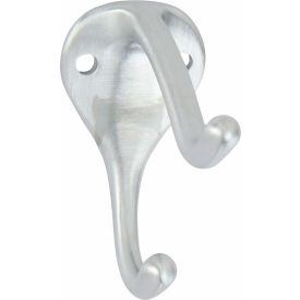 Rockwood Medium Coat Hook Clear Anodized Aluminum - Pkg Qty 5 085896