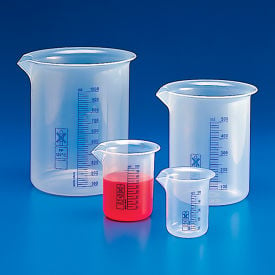 Beaker Polypropylene Printed Graduations 250mL 16/Pack 601824