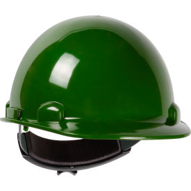 Dynamic Dom Cap Style Dome Hard Hat HDPE Shell 4-PT Suspension Rachet Adjustment Green 280-HP341R-74