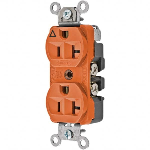 Straight Blade Duplex Receptacle: NEMA 5-20R, 20 Amps, Isolated Ground MPN:CR5352IG