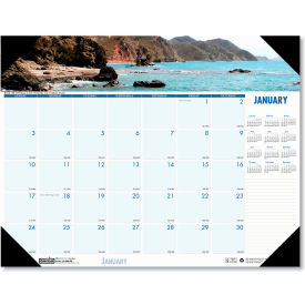 House of Doolittle Recycled Coastlines Photographic Monthly Desk Pad Calendar 18.5 x 13 2024 1786