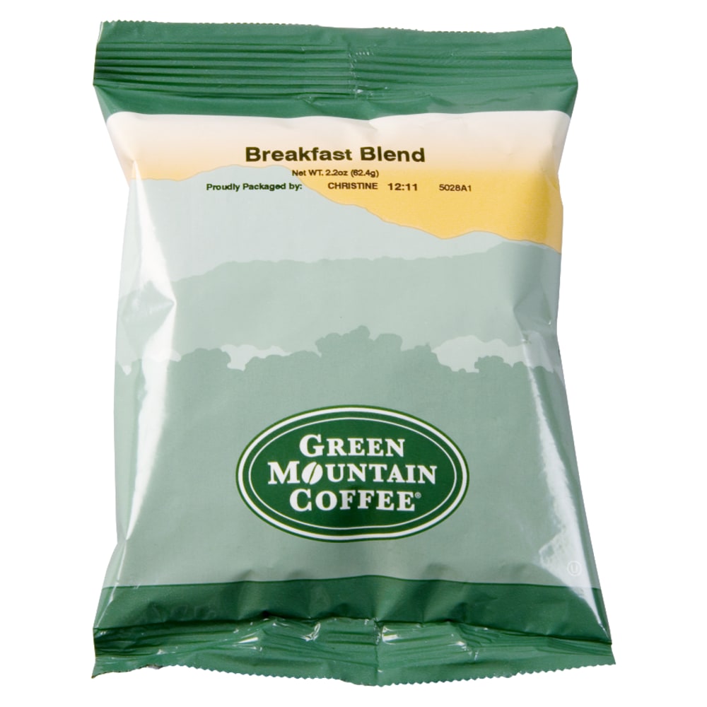 Green Mountain Coffee Single-Serve Coffee Packets, Breakfast Blend, Carton Of 100 MPN:4432