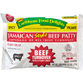 CARIBBEAN FOOD DELIGHTS Jamaican Style Spicy Beef Empanadas 10 Count 90300079