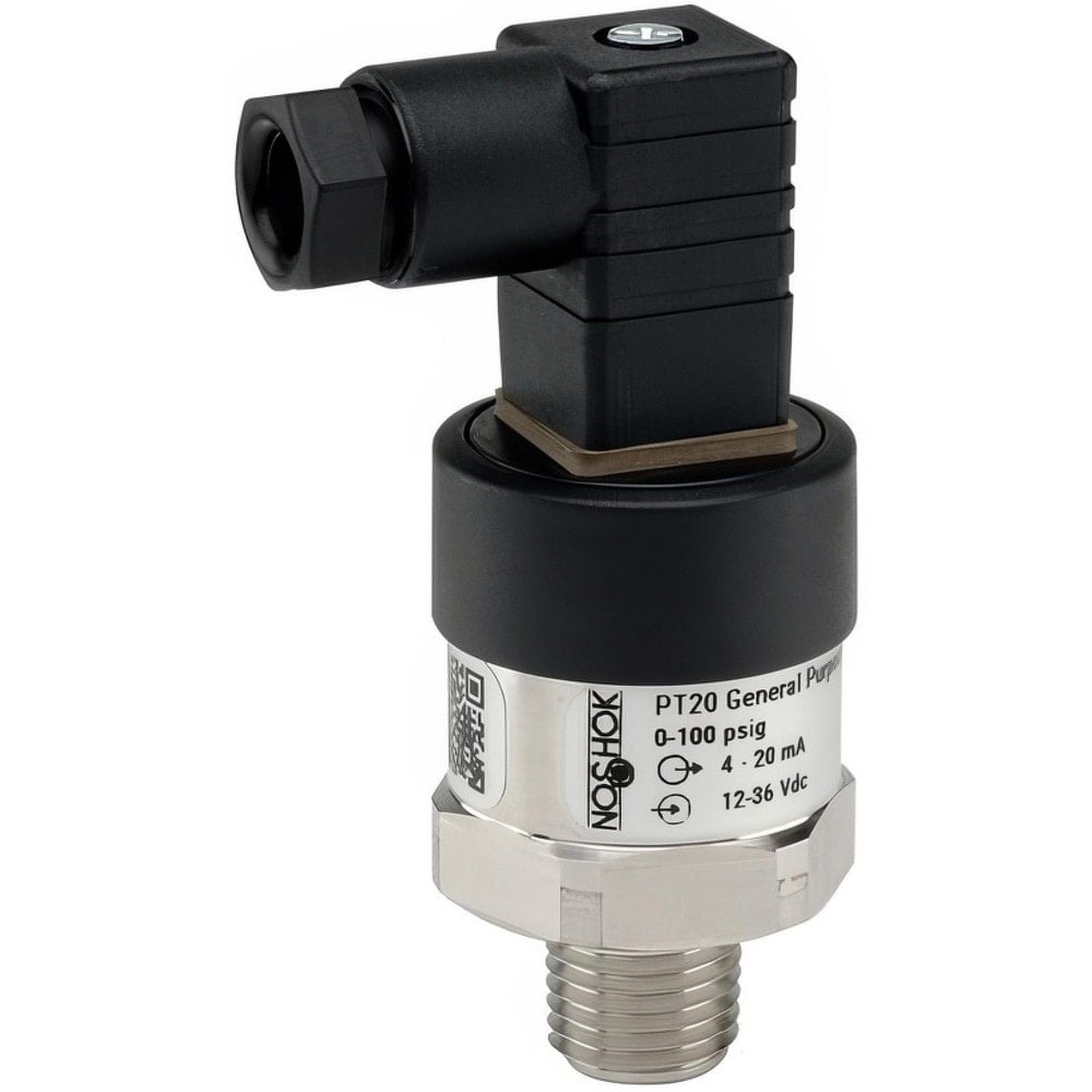 Pressure Transducers & Transmitters, Product Type: Pressure Transducer, Pressure Transmitter , Accuracy: 10.5% of Span , Electrical Connection: DIN Form C  MPN:PT20-10000PSIG-