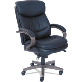 La-Z-Boy®Woodbury Series High Back Executive Chair 300 lb. Capacity Leather Black LZB48962A