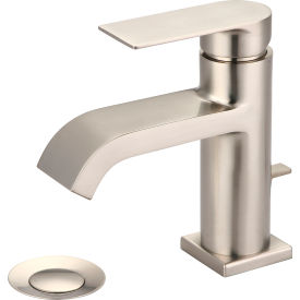 Olympia i4 L-6090-BN Single Lever Bathroom Faucet with Pop-Up PVD Brushed Nickel L-6090-BN