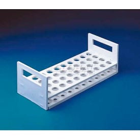 Bel-Art Serum Vial Rack 185132040 Polypropylene For 16-20mm Tubes 40 Places White 1/PK 18513-2040