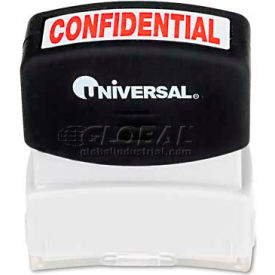 Universal Message Stamp CONFIDENTIAL Pre-Inked/Re-Inkable Red UNV10046***