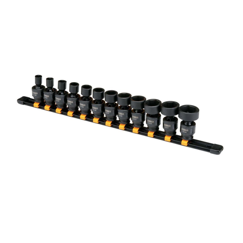 Impact Socket Set: 12 Pc, MPN:DWMT19228