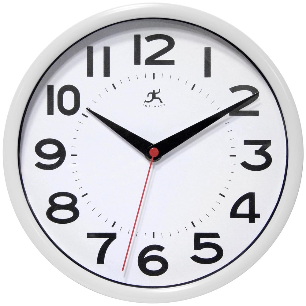 Office Wall Clocks, Clock Type: Dial , Display Type: Analog , Power Source: Battery , Clock Movement Control: Manual , Face Color: White  MPN:14220WH-3364