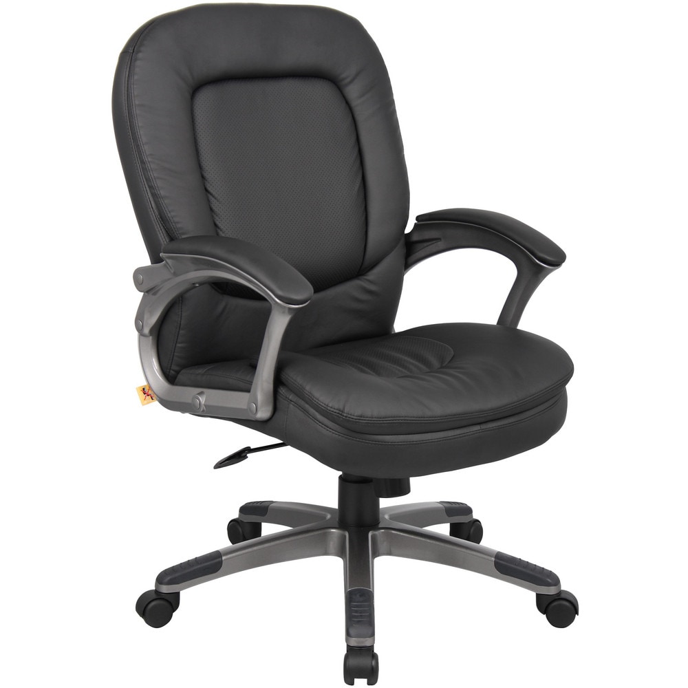 Task Chair:  Vinyl,  Adjustable Height,  Black MPN:B7106