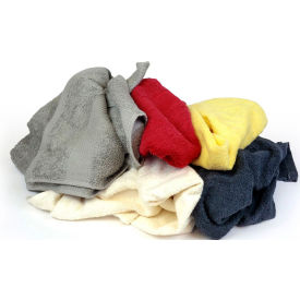 Pro-Clean Basics Sanitized Anti-Bacterial Terry Cloth Rags Assorted Colors 10 lbs. - 99812 99812