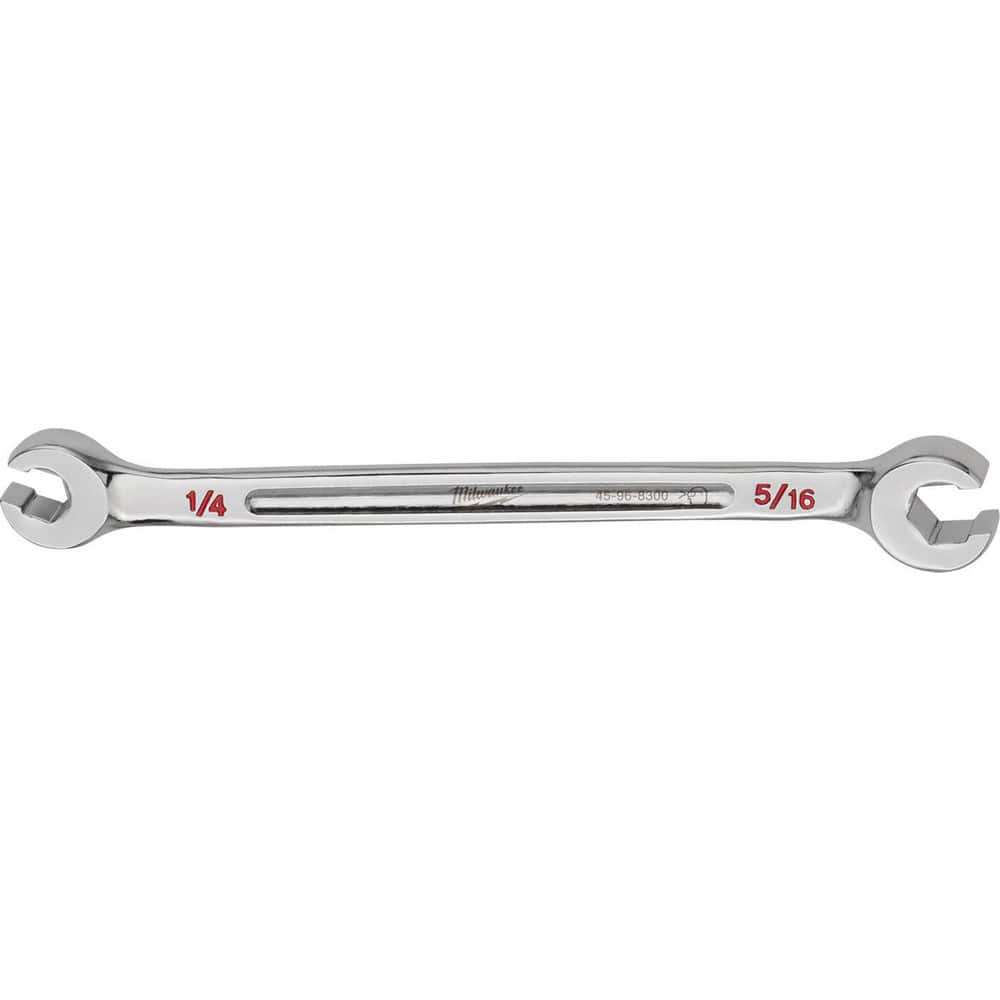 Flare Nut Wrenches, Wrench Type: Open End , Wrench Size: 1/4x5/16 in , Head Type: Straight , Double/Single End: Double , Opening Type: 6-Point Flare Nut  MPN:45-96-8300