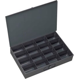 Durham Steel Scoop Compartment Box 209-95 - 16 Compartment 13-3/8x9-1/4x2 - Pkg Qty 6 209-95