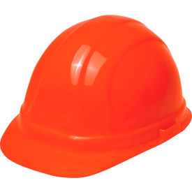 ERB® Omega II® Cap with Accessory Slots 6-Point Mega Ratchet Suspension Hi-Viz Orange - Pkg Qty 12 WEL19955HO