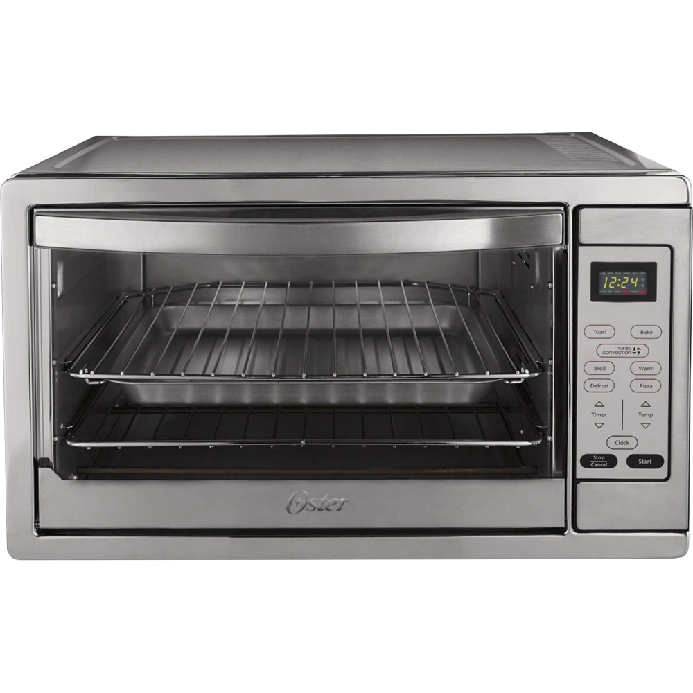 Oster Extra Large Digital Countertop Oven - 1500 W - Toast, Pizza, Bake, Broil, Defrost, Roast, Dehydrate, Convection - Brushed Stainless Steel MPN:TSSTTVDGXL