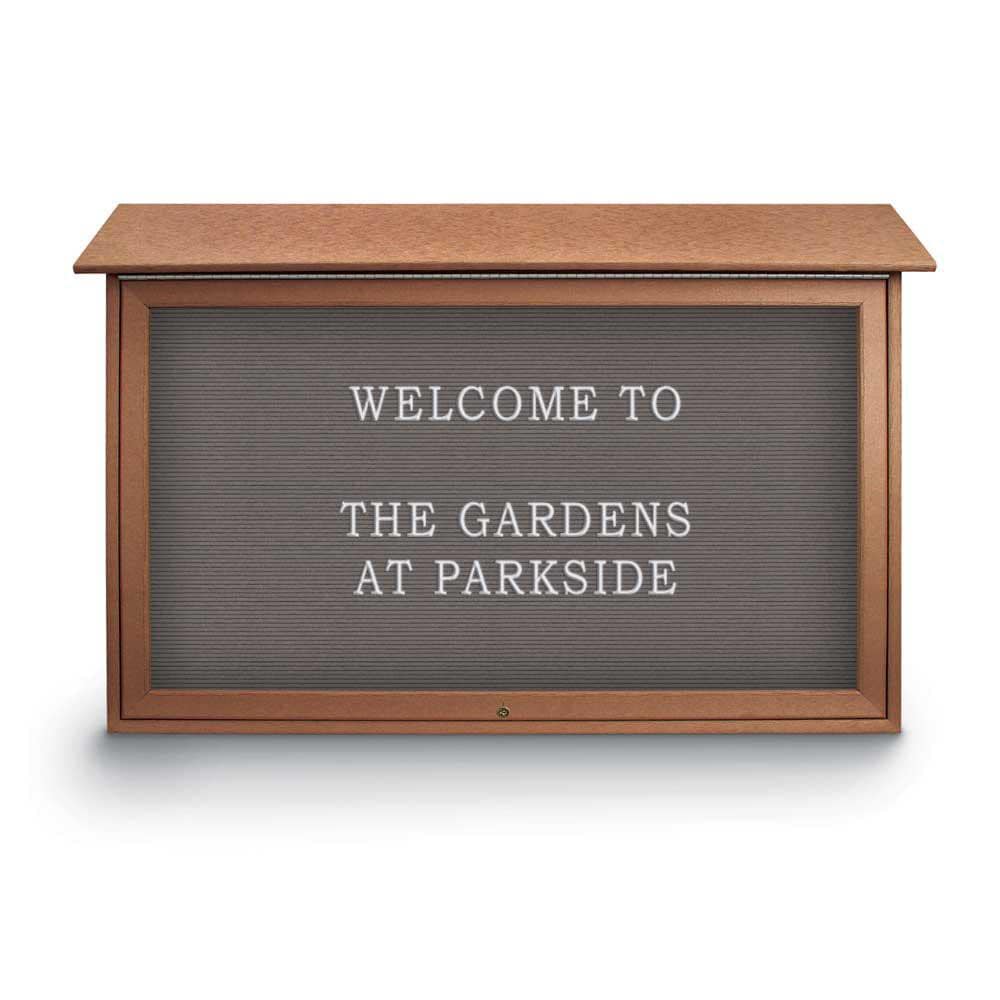 Enclosed Letter Board: 45