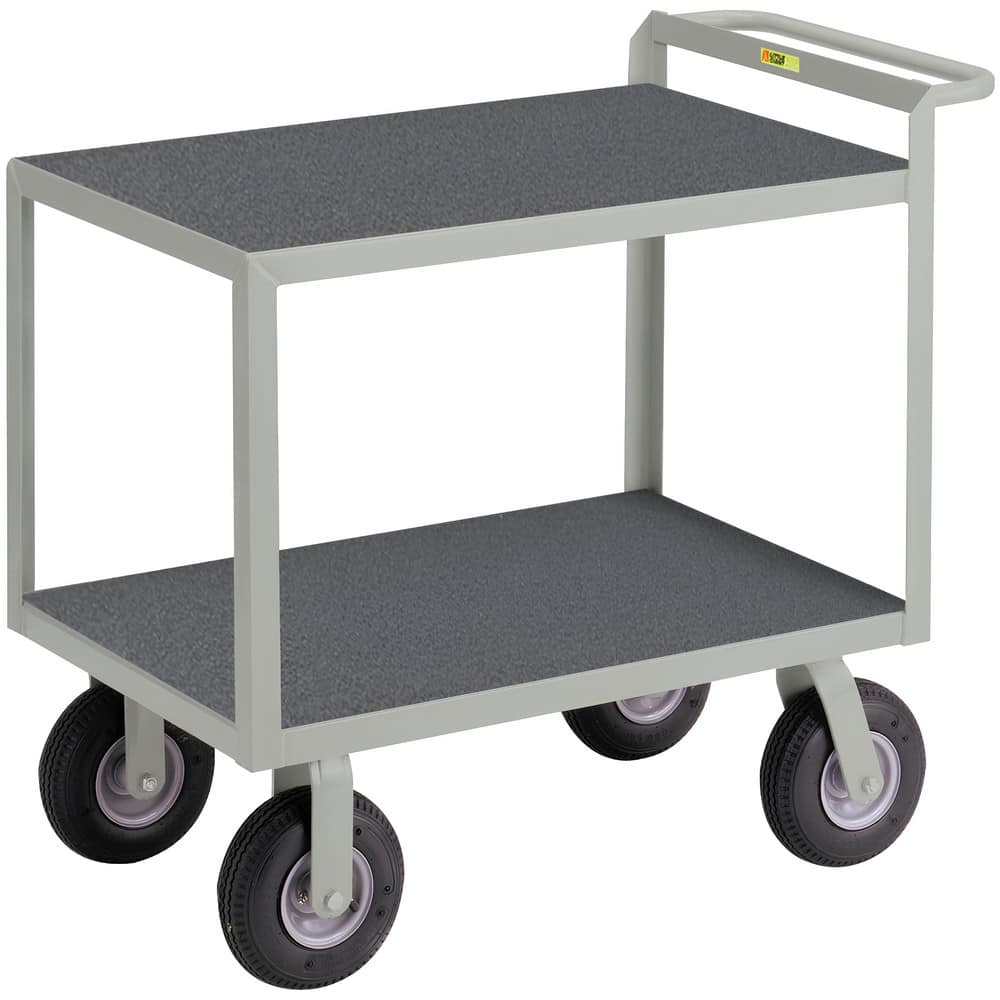 Carts, Cart Type: Instrument Cart with Hand Guard , Caster Type: 2 Rigid, 2 Swivel , Material: Steel , Length (Inch): 53-1/2 , Height (Inch): 38  MPN:G-3048-9PM