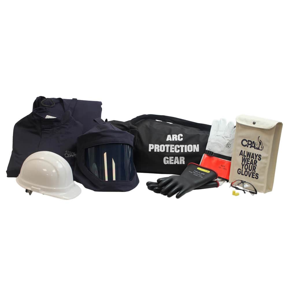 Arc Flash Clothing Kits, Protection Type: Arc Flash , Garment Type: Bib Overalls, Hoods, Jacket , Maximum Arc Flash Protection (cal/Sq. cm): 43.00  MPN:AG43-S-12