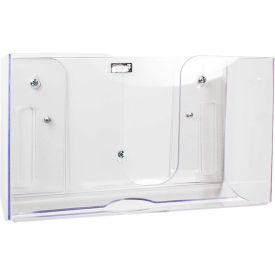 TrippNT Dual Dispensing Stack Folded Paper Towel Dispenser Clear 51937