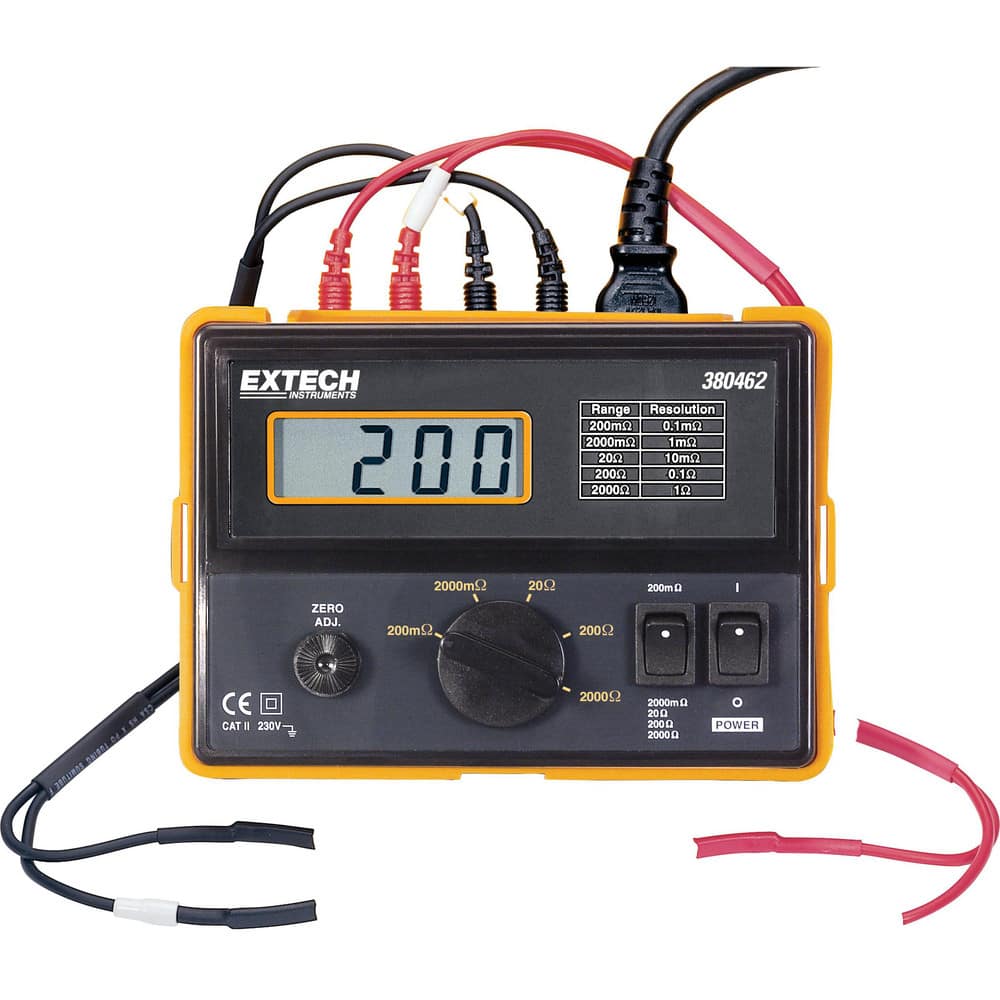 Electrical Insulation Resistance Testers & Megohmmeters, Display Type: LCD , Power Supply: 220VAC/50Hz , Resistance Capacity (Megohm): 2000M  MPN:380462-NIST