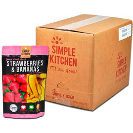 ReadyWise SK05-009 Simple Kitchen Freeze Dried Strawberries & Bananas 4 Servings/Pouch 6 Pack SK05-009