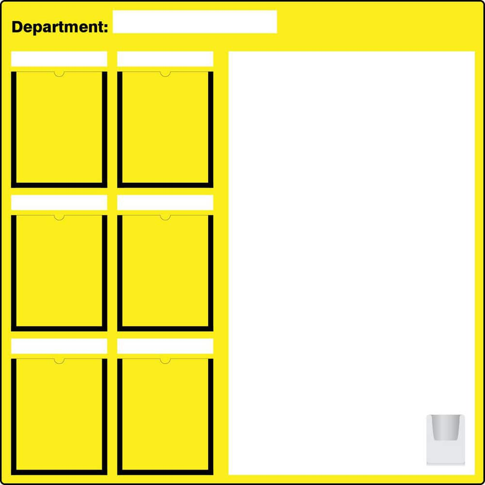 Whiteboards & Magnetic Dry Erase Boards, Board Material: Aluminum , Frame Material: No Frame , Height (Inch): 48 , Width (Inch): 2-1/2 , Magnetic: No  MPN:PBT510YL