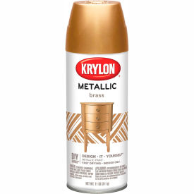 Krylon Metallic Paint Brass Metallic - K02204007 - Pkg Qty 6 K02204007