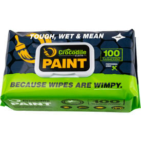 Crocodile Cloth® Professional Paint Cleaning Cloth Wipes 100 Wipes/Pack - Pkg Qty 6 6920-100