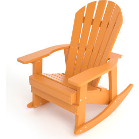 Frog Furnishings Recycled Plastic Charleston Adirondack Rocking Chair Cedar PB ADCHACED