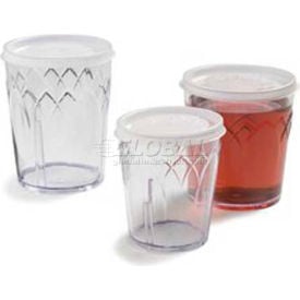 Dinex DX5900ST8714 - Translucent Lid W/ Straw Slot Fits DXFT907 & DXFT1207 Tumblers 1000/Cs Clear DX5900ST8714