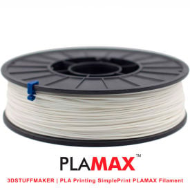 3D Stuffmaker PLA 3D Printer PLA Max Filament 1.75mm 0.75 kg White PLA175-MAX-WHITE