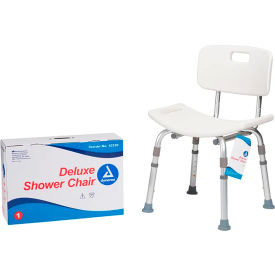 Dynarex Deluxe Shower Chair W/ Back Single Pack 10320