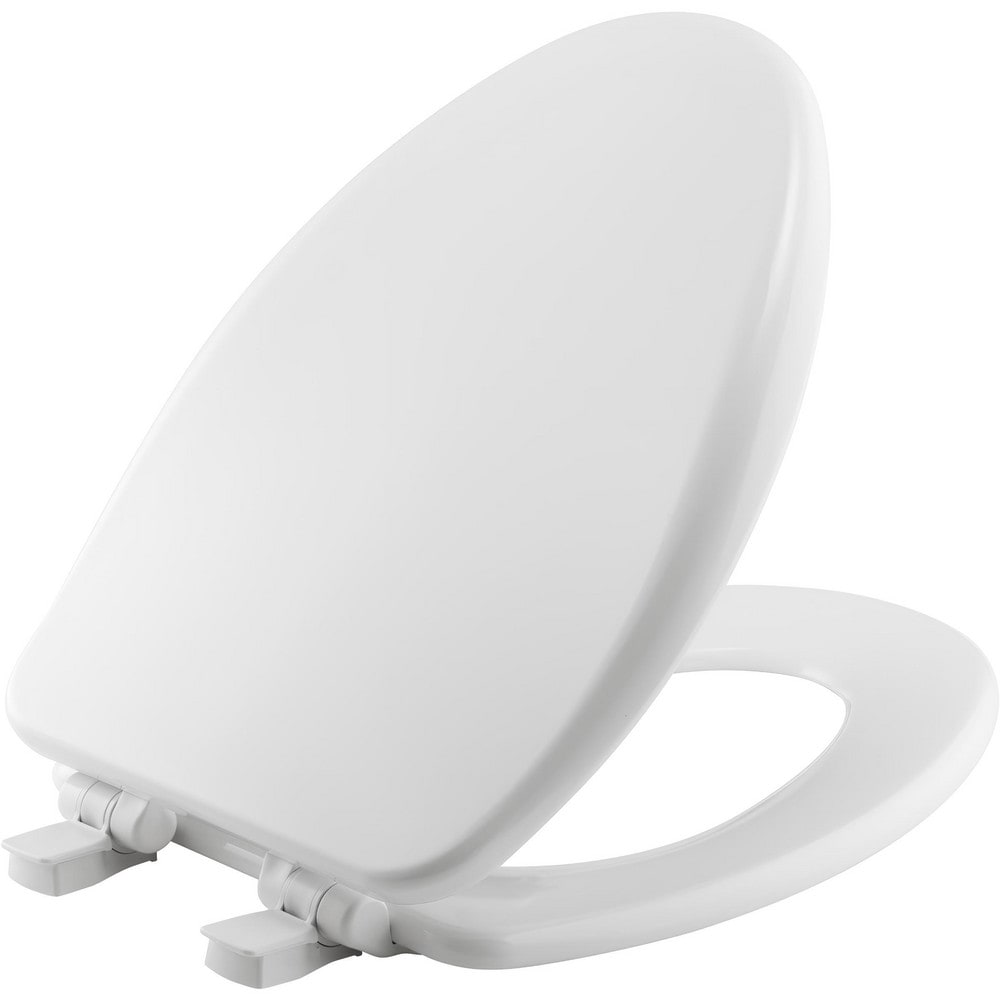 Toilet Seats, Type: Standard, Closed , Style: Elongated , Material: Enameled Wood , Color: White , Outside Width: 14.125in (Inch) MPN:19170PLE4 000