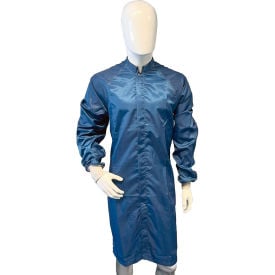 Transforming Technologies TX4000 ESD Cleanroom Apparel Frock XL Navy Blue TX40FRNB05