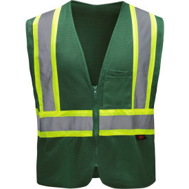 GSS Safety Enhanced Visibility Multi-Color Vest-Cert Green-S/M 3136-SM/MD