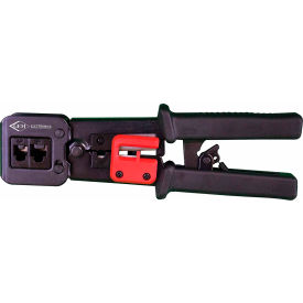 Triplett GEM Electronics Crimp Tool for High-Speed Pass-Thru RJ45 Connectors GET-HSCT