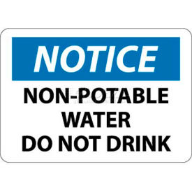 NMC N321PB OSHA Sign Notice Non-Potable Water Do Not Drink 10