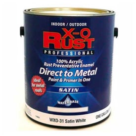 X-O Rust Anti-Rust Enamel Satin Finish Satin White Gallon - 176838 176838