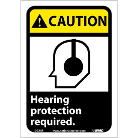 Graphic Signs - Caution Hearing Protection - Vinyl 7