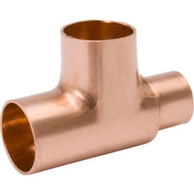 Mueller W 40100 1-1/4 In. X 1-1/4 In. X 1-1/2 In. Wrot Copper Reducing Tee - Copper W 40100