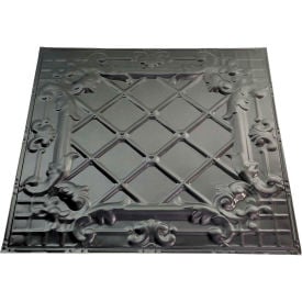 Great Lakes Tin Toledo 2' X 2' Nail-up Tin Ceiling Tile in Argento - T55-07 T55-07